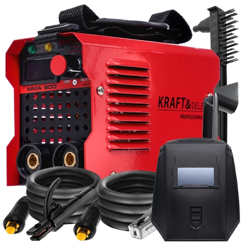Kraft&amp;Dele IGBT MMA inverteres hegesztőgép, kézi pajzzsal, KD1864 20-300A