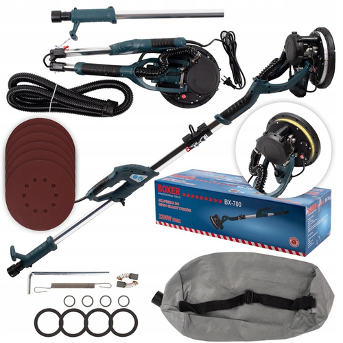 Boxer Gipszkarton és Vakolat csiszológép tartozékokkal BX-700, 2200 W