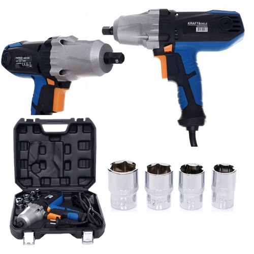 Kraft&amp;Dele elektromos ütvecsavarozó, 4 db csőkulccsal, 1/2", 2200W