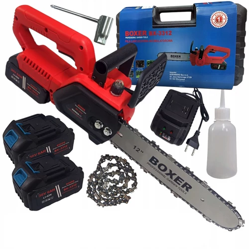 Boxer Akkus láncfűrész 2 db 36V akkuval szénkefementes motorral 12" BX-3316
