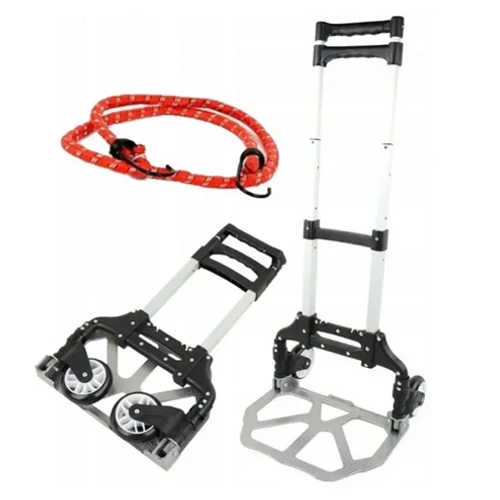 Kraft&amp;Dele összecsukható gumikerekes aluminium raktári szállító 80 Kg KD3015