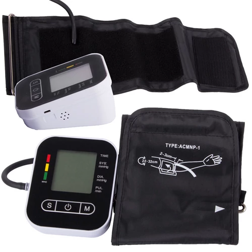Elektronikus felkar vérnyomásmérő LCD kijelzős 