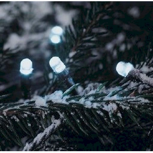 96 LED-es  kültéri-beltéri elemes fényfüzér, hideg fehér, 7 m