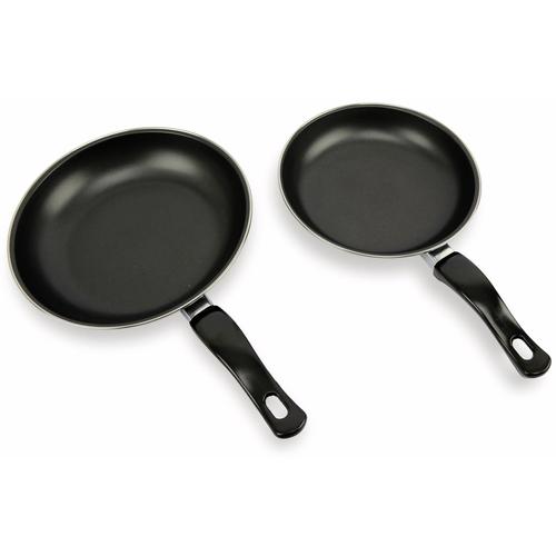 2 db-os tapadásmentes acél serpenyő készlet, 24 cm és 20 cm