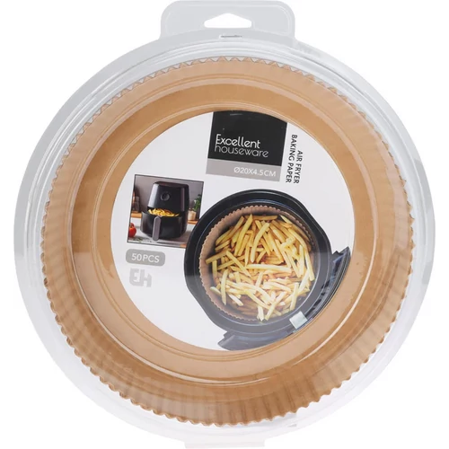 50 db-os eldobható Air Fryer/fritőz sütőpapír, 20 x 4,5 cm  