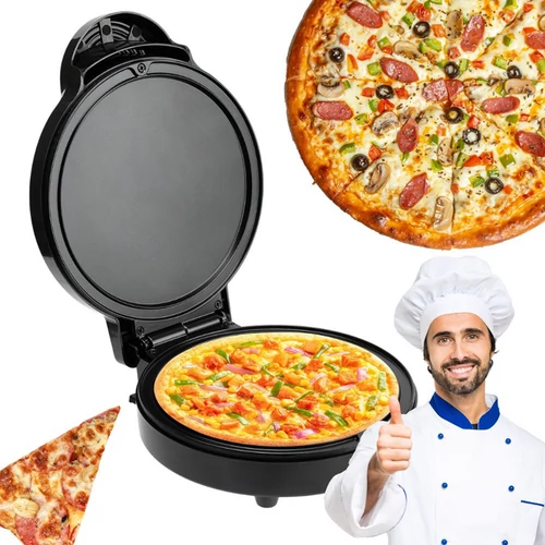 Elektromos Pizzasütő, tapadásmentes bevonattal, 1000 W, 20 cm 