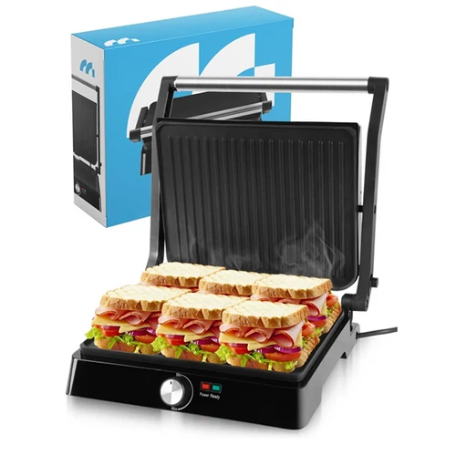Kihúzható XXL, elektromos, kontakt grill szendvicssütő és Panini sütő, 2200W, SM3000W