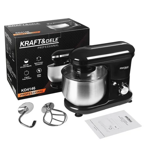 Kraft&Dele konyhai bolygókerekes dagasztó, mixer 2500W/5L