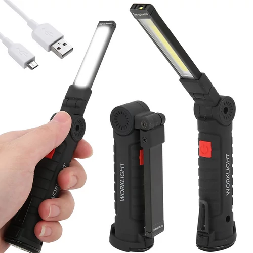 Mágneses LED Munkalámpa, USB-s, 20 cm, 11396