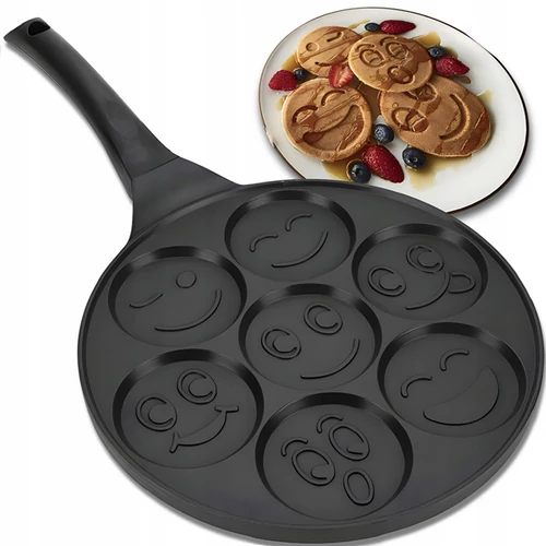 Tapadásmentes palacsintasütő Emoji mintával 26 cm