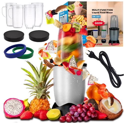 Rozsdamentes Blender konyhai turmix rozsdamentes pengével 600 W 2 db 470mL