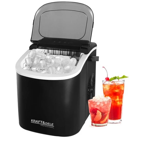 Kraft&Dele Házi Jégkocka készítőgép, 12 kg/nap, 1,2 L, 120 W