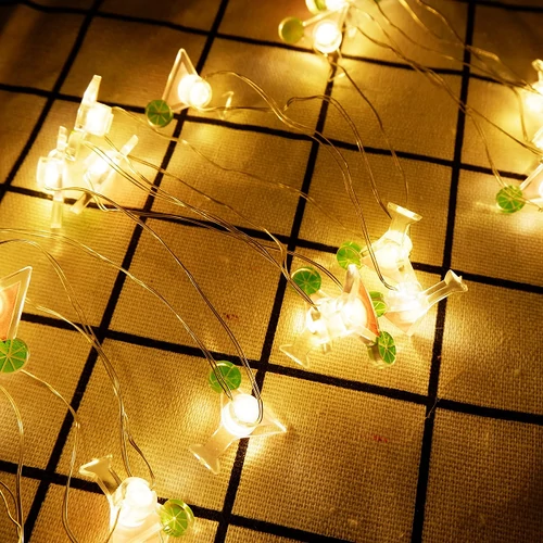 Elemes dekor Cocktail LED fényfüzér, 20 LED-es