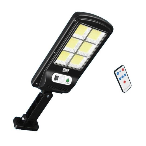 Napelemes, Időjárásálló, mozgásérzékelős kültéri LED reflektor alkonykapcsolóval, 160W, IP65