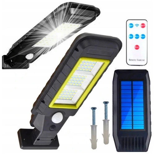 Napelemes, időjárásálló, mozgásérzékelős kültéri LED reflektor, 50 W