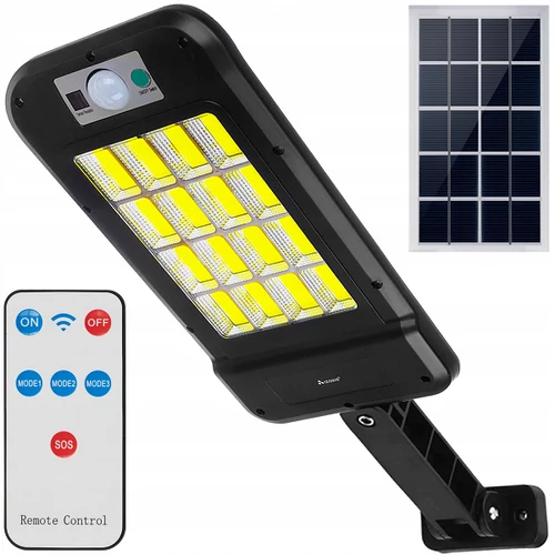 Extra erős 240 LED-es napelemes reflektor, mozgásérzékelővel, 72 W