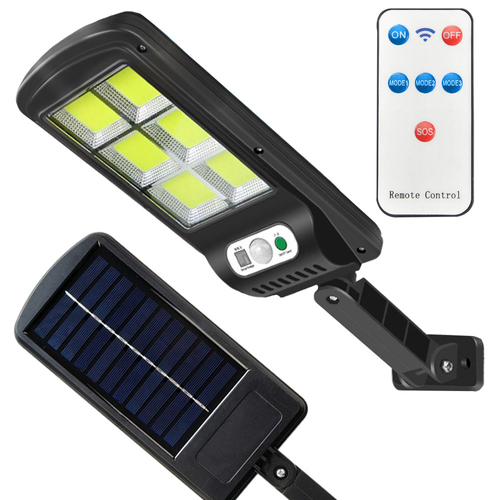 Extra erős 96 LED-es napelemes reflektor, mozgásérzékelővel, IP 67