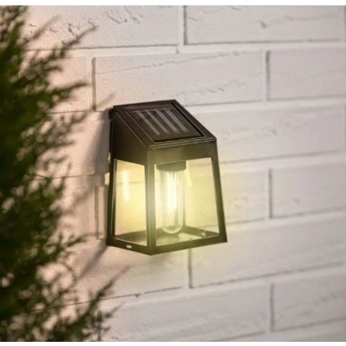 Grundig napelemes fali lámpa LED világítással