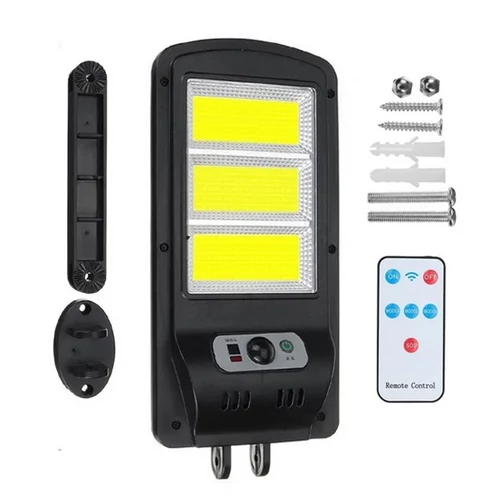 Napelemes COB LED reflektor, mozgásérzékelővel, távirányítóval, IP 65, 150W, HT