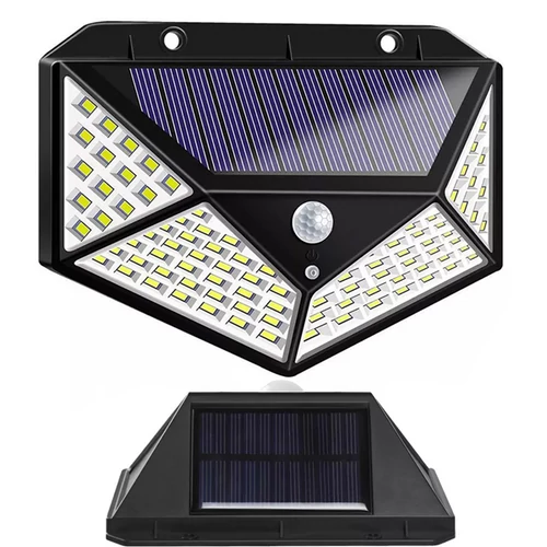 100 LED-es Mozgásérzékelős, napelemes LED lámpa