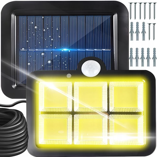 120 LED-es  reflektor napelemes mozgásérzékelővel