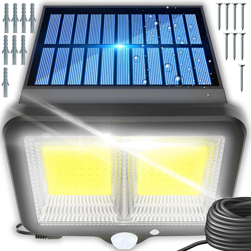 120 LED-es  reflektor napelemes mozgásérzékelővel