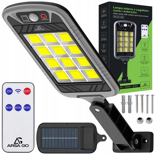 Extra erős 144 LED-es napelemes reflektor, mozgásérzékelővel
