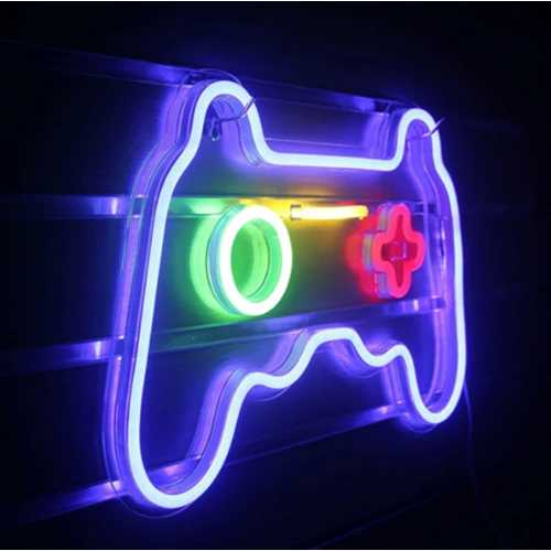 LED Neon gamepad controller lámpa 
