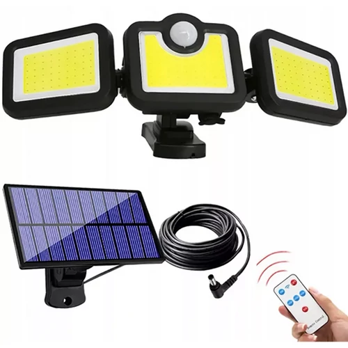 Extra erős 120 LED-es napelemes reflektor, mozgásérzékelővel, 