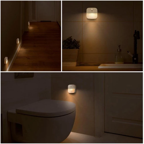 FXlight Elemes öntapadós LED-es éjszakai biztonsági lámpa mozgásérzékelős