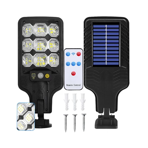 COB LED-es napelemes reflektor, mozgásérzékelővel, Vízálló