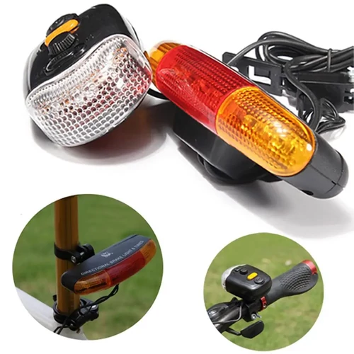 LED-es vízálló Kerékpár első és hátsó lámpa, USB-s