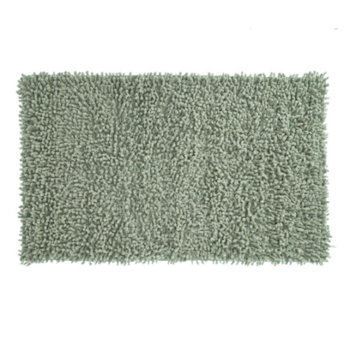 Shaggy fürdőszoba szőnyeg, 100% pamut, 75 x 45 cm, Oliva zöld