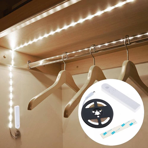 1m elemes 30 LED-es szalag, öntapadós, hideg fehér