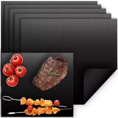 5 db hőálló teflonszőnyeg grillhez, sütéshez, 40 x 33 cm/db