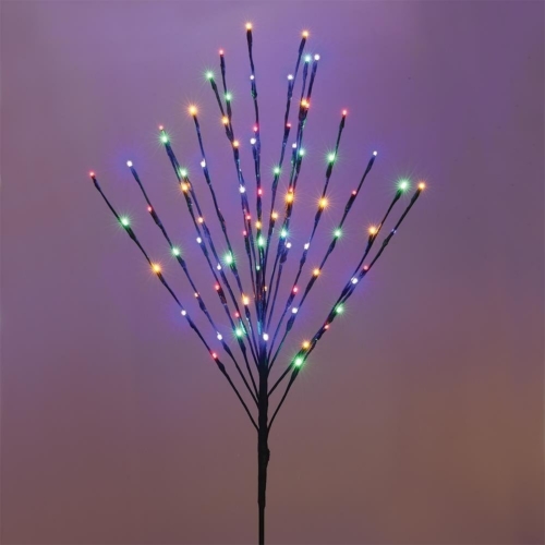 80 LED-es elemes Sakura világító fa, időzítővel, színes, 110 cm