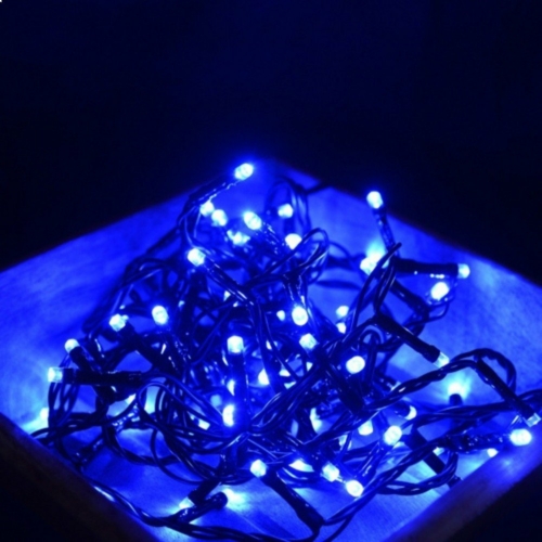 80 LED-es kültéri-beltéri dekor fényfüzér, kék, 9 m