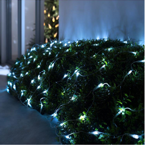320 LED-es  kültéri-beltéri fényháló hideg fehér, 300 x 150 cm