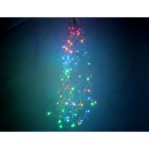 100 micro LED-es kültéri-beltéri fényfüggöny, színes
