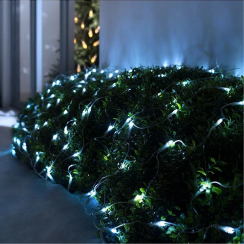 160 LED-es kültéri-beltéri fényháló hideg fehér, 200 x 100 cm