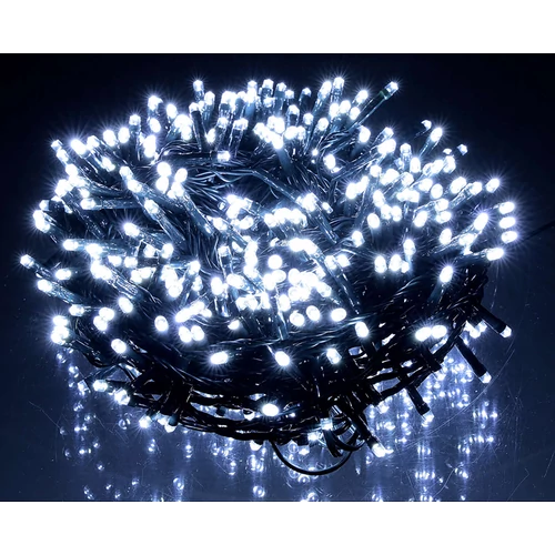 320 LED-es kültéri-beltéri dekor fényfüzér, hálózati, hideg fehér, 24 m