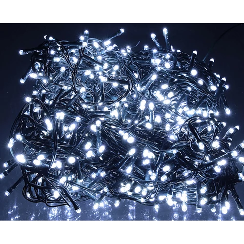 480 LED-es kültéri-beltéri dekor fényfüzér, hálózati, hideg fehér, 36 m