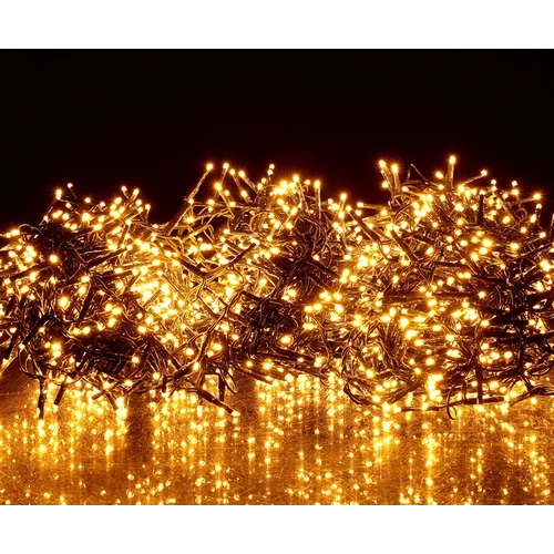 24,9 m-es 1920 LED-es sűrű BOA fényfüzér, hálózati adapteres, meleg fehér, 8 világítási mód, időzíthető, IP44