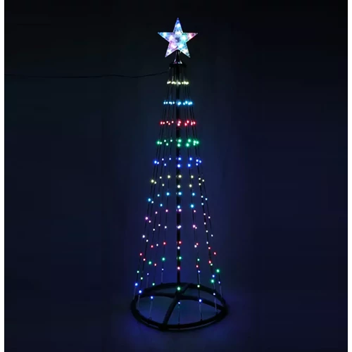 150 cm magas 154 Digitális RGB LED-es, színváltós karácsonyfa 
