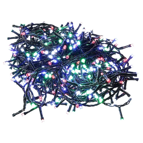 480 LED-es kültéri-beltéri dekor fényfüzér, hálózati, színes RGB, 36 m