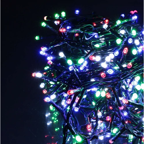 9,9 m-es 768 LED-es sűrű BOA fényfüzér, hálózati adapteres, színes RGB,időzíthető 6/18 órás, 8 féle fényjátékkal, IP44