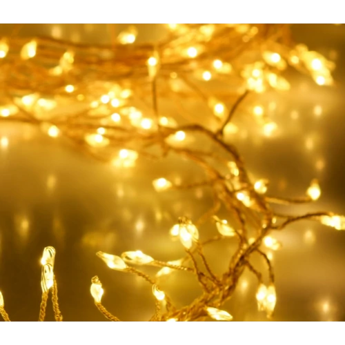 1440 micro LED-es BOA fényfüzér, kültéri-beltéri hálózati, meleg fehér, 14,4 m