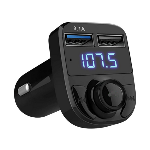 FM bluetooth transmitter és kihangosító, MP3, SD, 2 db USB bemenettel