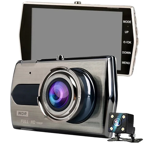 Full HD autós kamera LCD kijelzős tolató videórögzítővel