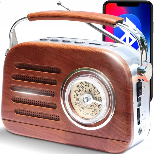 Retro konyhai mobil rádió FM/AM//USB-s akkumulátoros és hálózati E849